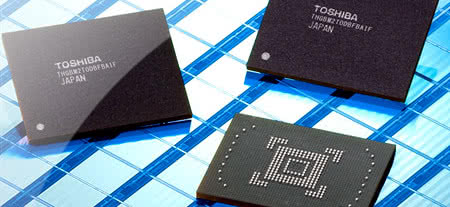 Dostawy układów NAND Toshiby w II kw. niższe o 4% 