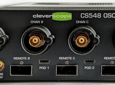Cleverscope CS548 - oscyloskop z izolacją galwaniczną 2 kV lub 30 kV