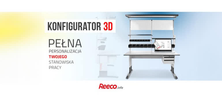 Stwórz ergonomiczne i funkcjonalne miejsce pracy z konfiguratorem mebli przemysłowych REECO 
