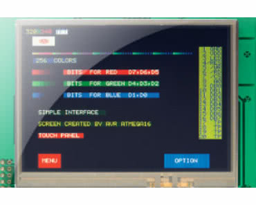 Wyświetlacz LCD-TFT z wbudowanym kontrolerem