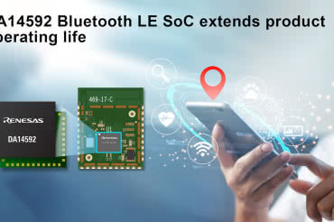 Enegooszczędny moduł komunikacyjny Bluetooth LE z 256 KB wbudowanej pamięci Flash 