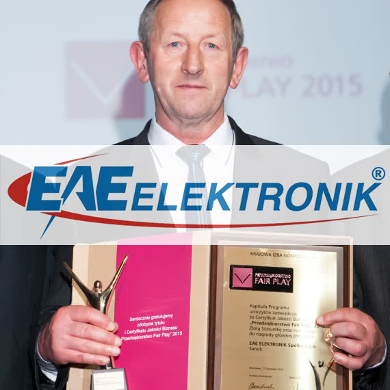 Deszcz nagród dla EAE Elektronik 
