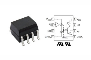 Sprzęgacz optyczny o przepustowości 25 MBd w obudowie SOIC-8