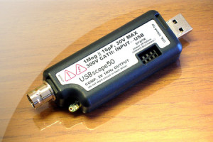 Miniaturowy moduł oscyloskopowy DSO 75 MHz/50 MSps dla portu USB