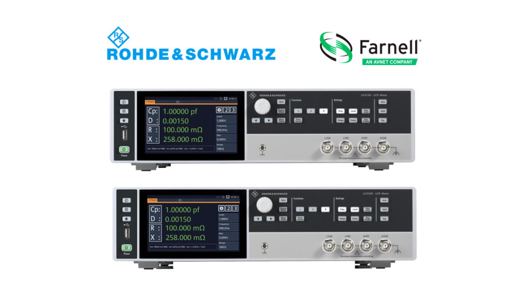 Mierniki LCR serii LCX produkcji Rohde & Schwarz w ofercie firmy Farnell
