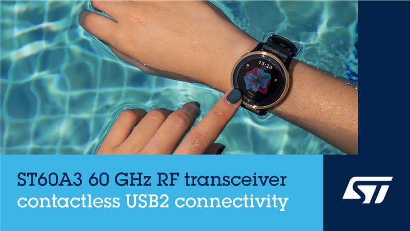 Transceivery na pasmo 60 GHz do bezprzewodowej transmisji sygnałów eUSB2, I²C, SPI, UART i GPIO