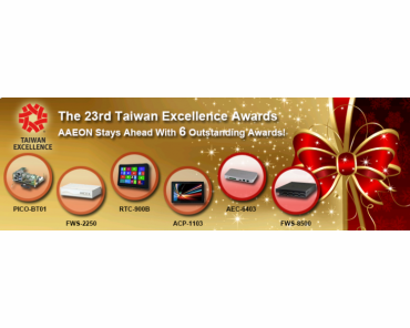 Komputery przemysłowe firmy Aaoen nagrodzone w 23. edycji Taiwan Excellence Awards