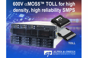Szybki superzłączowy tranzystor MOSFET 600 V w obudowie TOLL o grubości 2,3 mm
