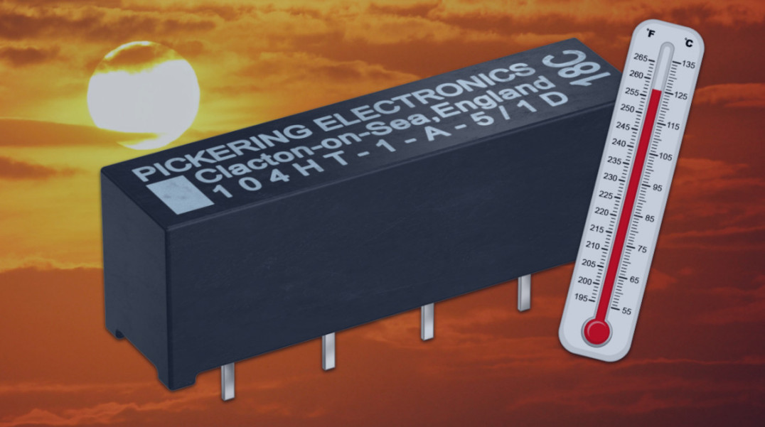 Miniaturowe przekaźniki wysokonapięciowe o dopuszczalnej temperaturze pracy +125°C