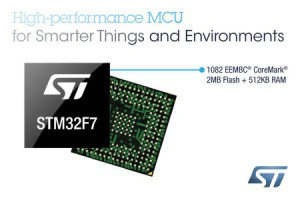 Mikrokontrolery ARM Cortex-M7 z dużą wewnętrzną pamięcią i kontrolerem wyświetlaczy TFT-LCD