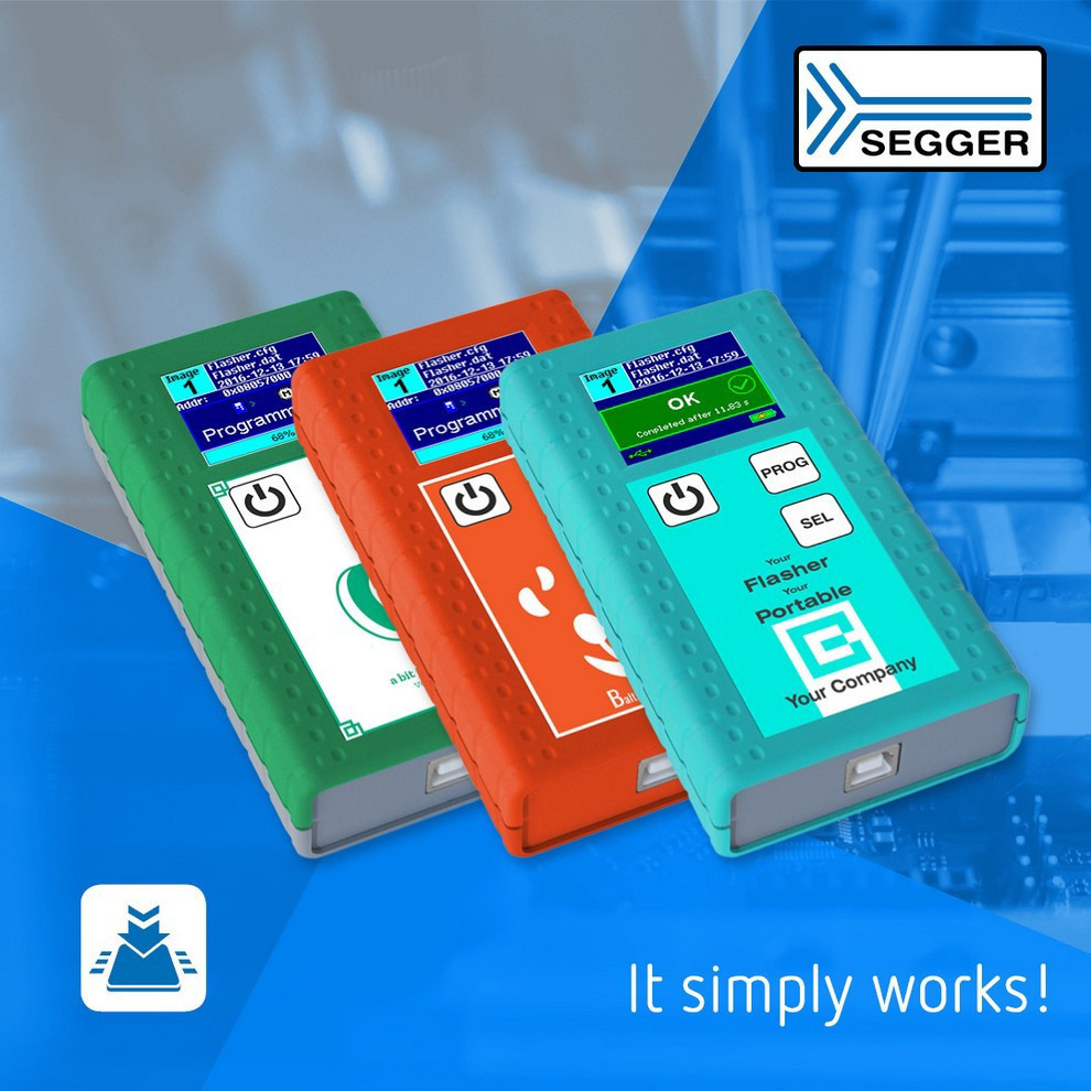 Segger wprowadza usługę brandowania do popularnego programatora Flasher Portable PLUS