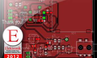 CadSoft otrzymuję nagrodę "Produkt Roku 2012" niemieckiego magazynu Elektronik