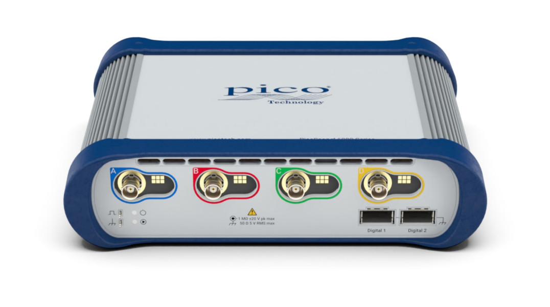 4-kanałowy oscyloskop PC o paśmie do 3 GHz i szybkości próbkowania do 10 GSps