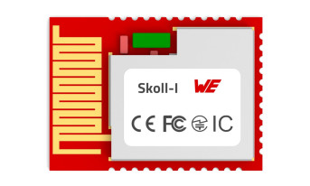 Moduł komunikacyjny Bluetooth/Bluetooth LE 5.4 o wymiarach 16,6 x 12 x 1,7 mm