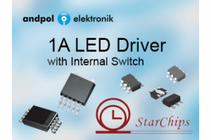 SCT2932B SOT23-6 LED DRIVER 1A with internal switch, Starchips, RoHS