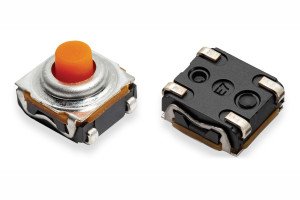 Przełączniki SMT 6,2 x 6,2 x 5,2 mm o konstrukcji umożliwiającej zalewanie żywicą