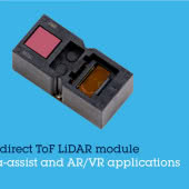 Moduł LiDAR-u direct Time-of-Flight (dToF) o rozdzielczości 54 x 42 stref