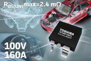 Wysokoprądowy MOSFET TK160F10N1 w nowej wersji o zawężonym przedziale napięcia progowego