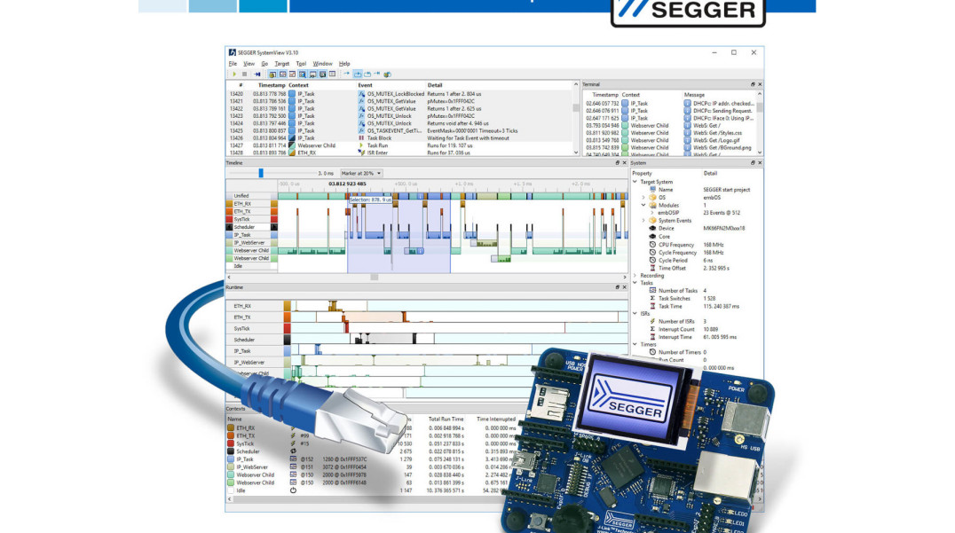 SystemView v3.10 wprowadza możliwość akwizycji danych przez UART i TCP/IP