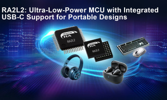 Mikrokontrolery Renesas rodziny RA2L2 z obsługą standardu USB-C Rev. 2.4