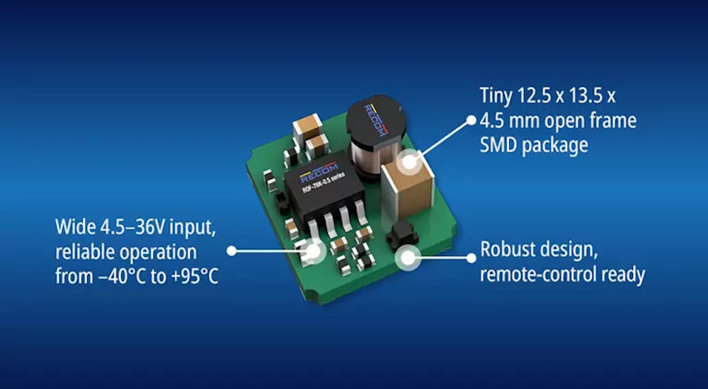 Miniaturowe stabilizatory impulsowe z serii ROF-78K-0.5