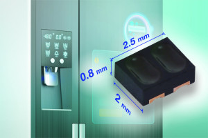 Odbiciowy czujnik optyczny IR 940 nm w obudowie o wymiarach 2,5 x 2,0 x 0,8 mm