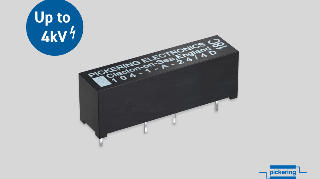 Wysokonapięciowe przekaźniki kontaktronowe serii 104 w wersji o izolacji do 4 kV