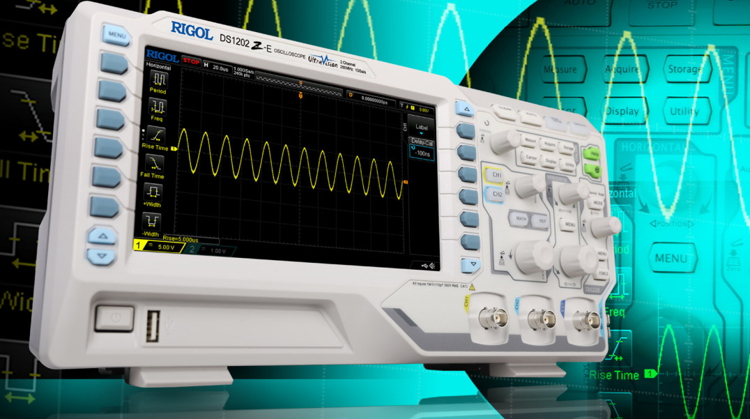 Tani oscyloskop 2-kanałowy 200 MHz o częstotliwości próbkowania 1 GSps