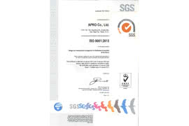 APRO z Certyfikatem ISO 9001:2015
