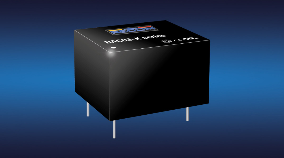3-watowe zasilacze sieciowe AC-DC o wymiarach 29 x 24 x 18 mm