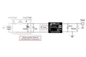 Izolowany konwerter DC-DC 3,3V/18A o wymiarach 22,1 x 16,5 x 6,6mm