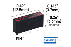 Najmniejsze wysokonapięciowe przekaźniki elektromechaniczne o wymiarach 12,5 x 6,6 x 3,7 mm