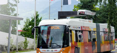 Firma ABB zademonstrowała autobus elektryczny doładowywany w 15 sekund 