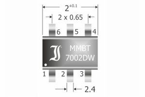 Podwójny n-kanałowy MOSFET w obudowie SOT-363