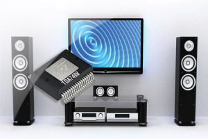 Wzmacniacz audio klasy D o mocy 2 x 100W i powierzchni obudowy 10,3 x 7,5mm