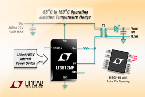 Regulator napięcia LT3512 w wersji na rozszerzony zakres temperatur pracy