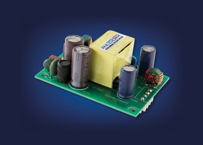 Seria 60-watowych zasilaczy sieciowych open-frame o napięciu wyjściowym 5...48 VDC