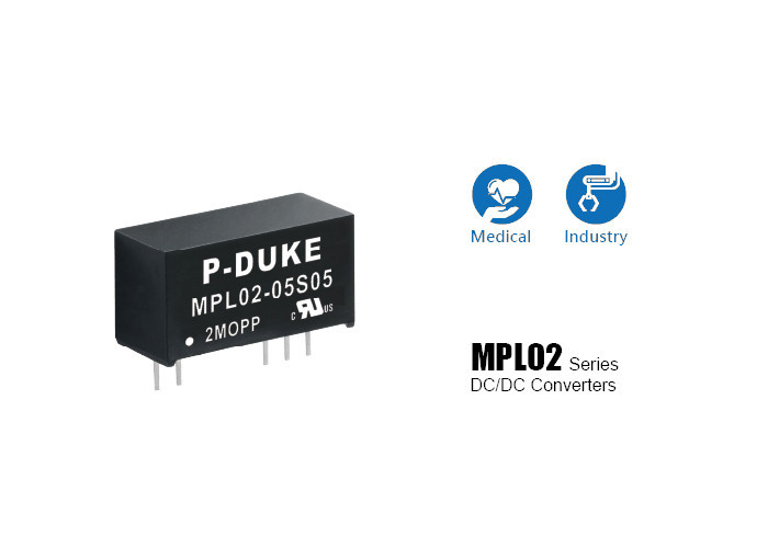 Seria 2-watowych konwerterów DC-DC klasy medycznej w obudowach SIP-8