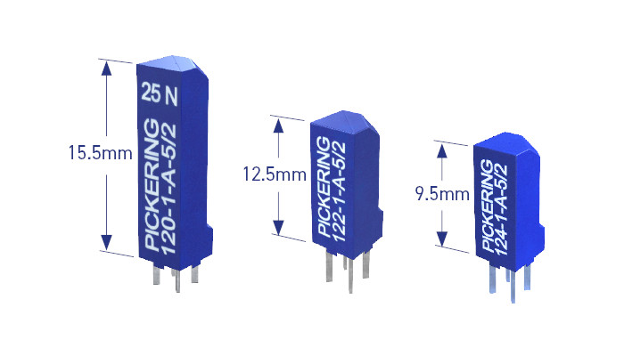 Przekaźniki kontaktronowe o powierzchni montażowej 4 x 4 mm i krótkim czasie włączania