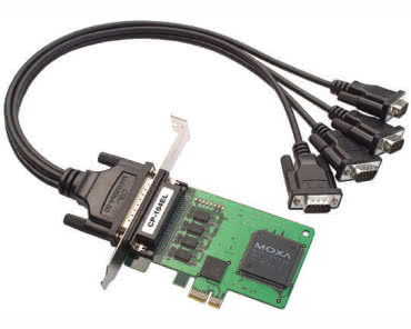 CP-104EL-A - karta portów szeregowych low profile, 4x RS-232