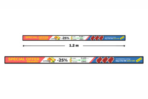 1,2-metrowy wyświetlacz typu smart shelf  