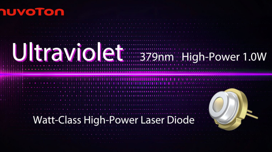 Dioda laserowa UV o długości fali 379 nm i mocy optycznej 1 W