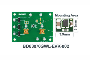 Płytka ewaluacyjna BD83070GWL-EVK-002 z synchroniczną przetwornicą obniżająco-podwyższającą DC/DC