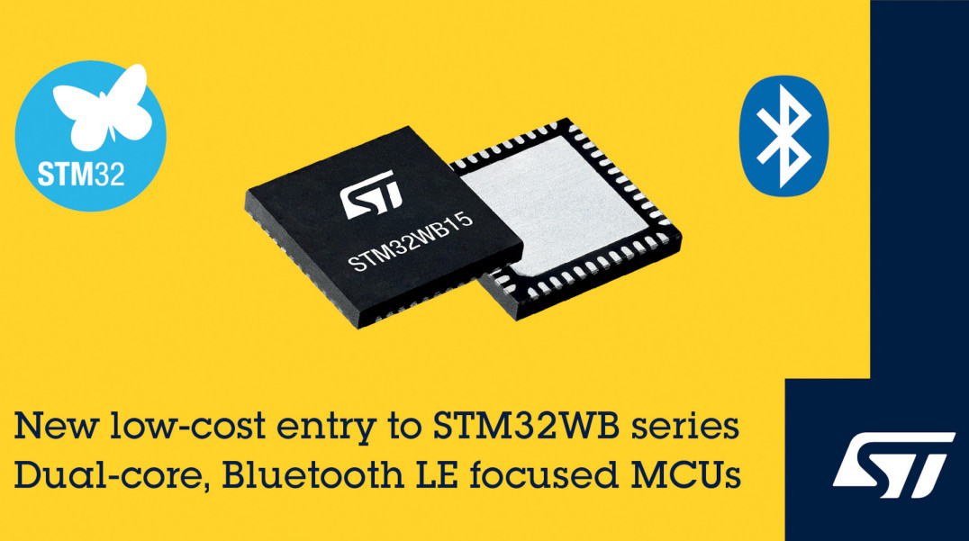 Nowe energooszczędne mikrokontrolery serii STM32WB z modułem radiowym Bluetooth LE