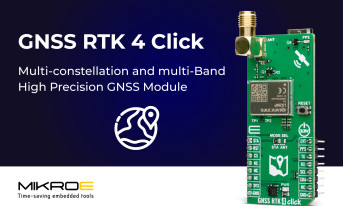 Płytka rozszerzająca GNSS RTK 4 Click do systemów nawigacyjnych z obsługą RTK