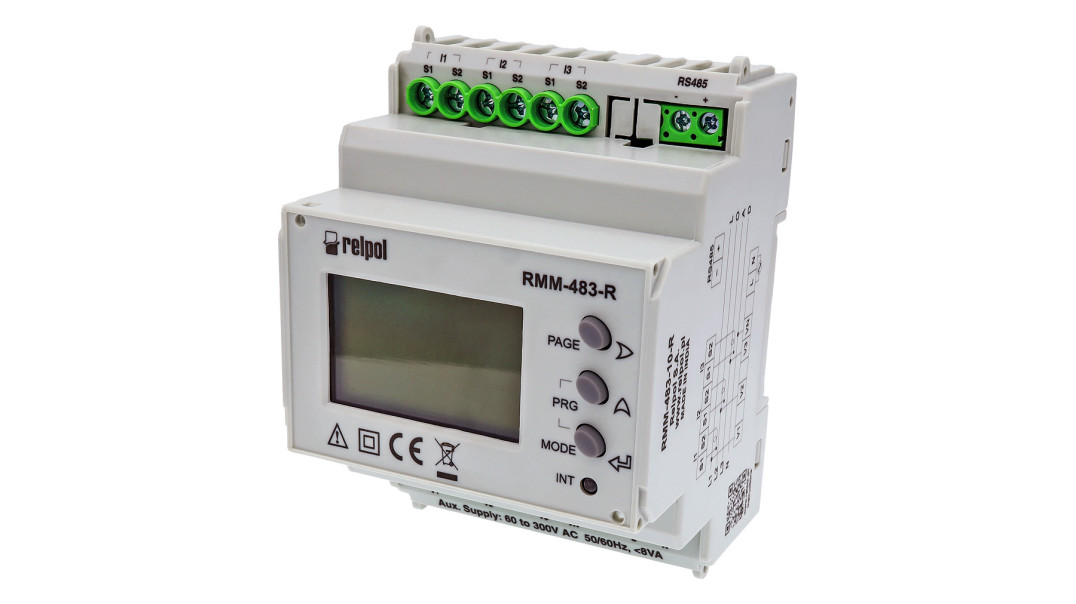 Wielofunkcyjny miernik parametrów sieci RMM-483-10-R jako element systemów zarządzania energią
