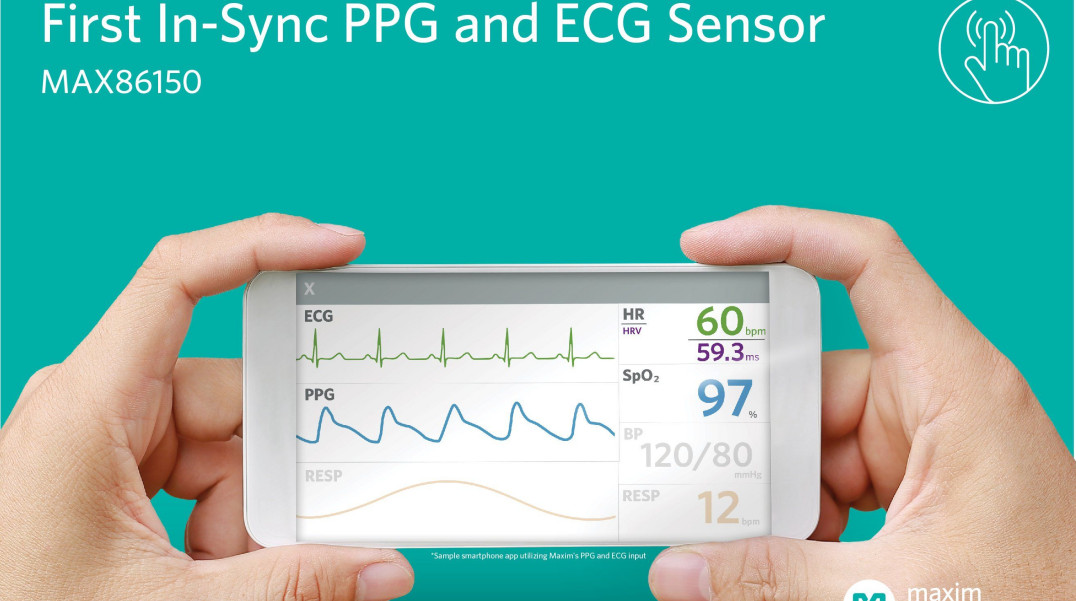 Biosensor do badań PPG i ECG prowadzonych za pomocą urządzeń przenośnych