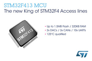 Nowe mikrokontrolery STM32F4 do przemysłowych aplikacji embedded