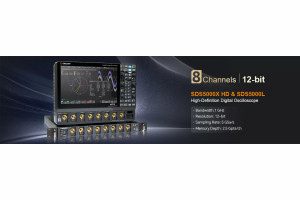 8-kanałowe oscyloskopy o paśmie 1 GHz i 12-bitowej rozdzielczości pionowej