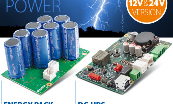 Modułowy system zasilania awaryjnego z superkondensatorami